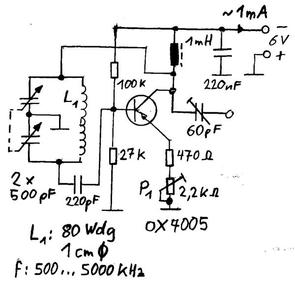 Schaltplan Transistoroszillator